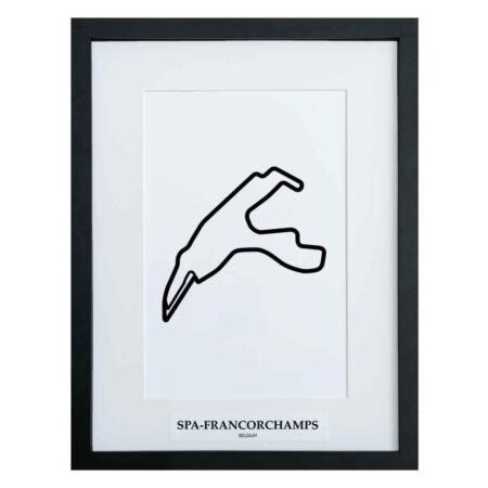 Formule 1 Circuit Spa-Francorchamps België 3D Print - Zwart | Formula 1
