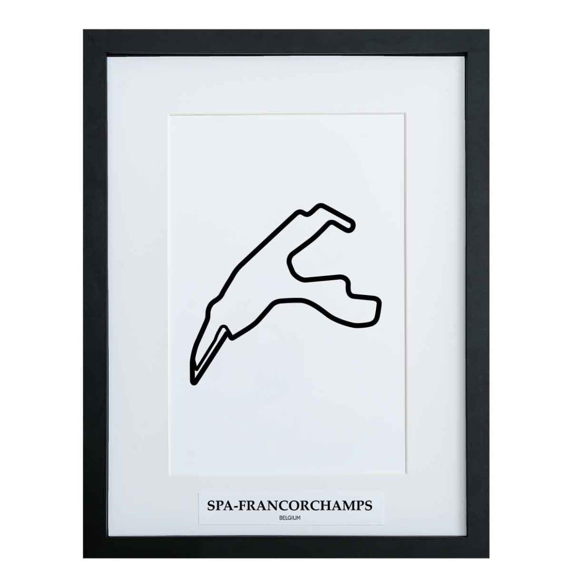 Formule 1 Circuit Spa-Francorchamps België 3D Print - Zwart | Formula 1