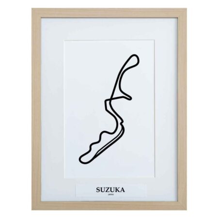 Formule 1 Circuit Suzuka 3D Print - Hout | Formula 1