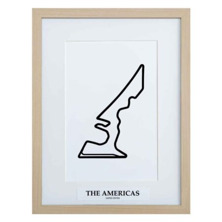 Formule 1 Circuit The Americas Austin 3D Print - Hout | Formula 1