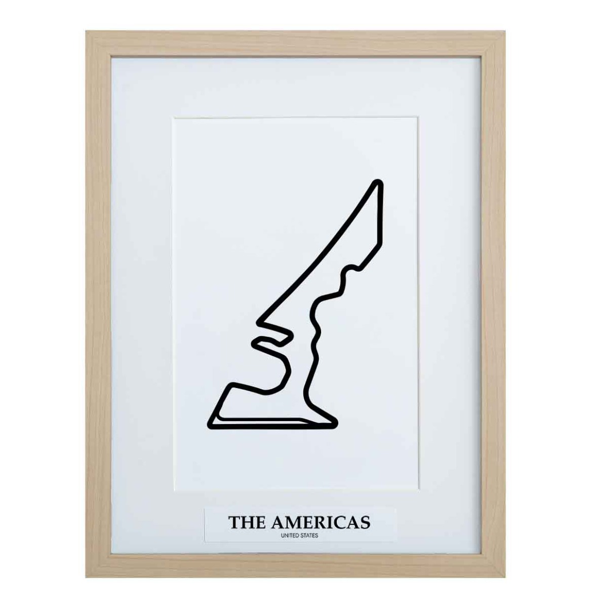 Formule 1 Circuit The Americas Austin 3D Print - Hout | Formula 1