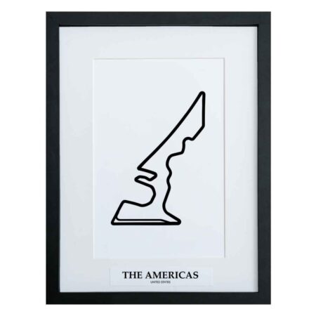 Formule 1 Circuit The Americas Austin 3D Print - Zwart | Formula 1