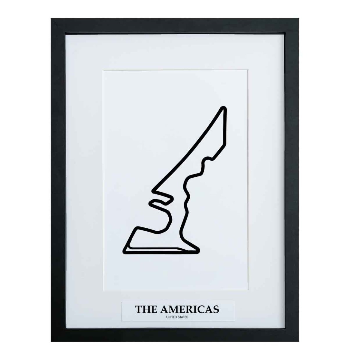 Formule 1 Circuit The Americas Austin 3D Print - Zwart | Formula 1