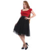 Francesca Skirt Black Lace With Bow-M | 31% korting | Pinup Couture