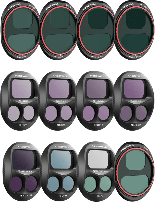 Freewell DJI Mavic 4 Pro Split Filters Mega 12 Pack