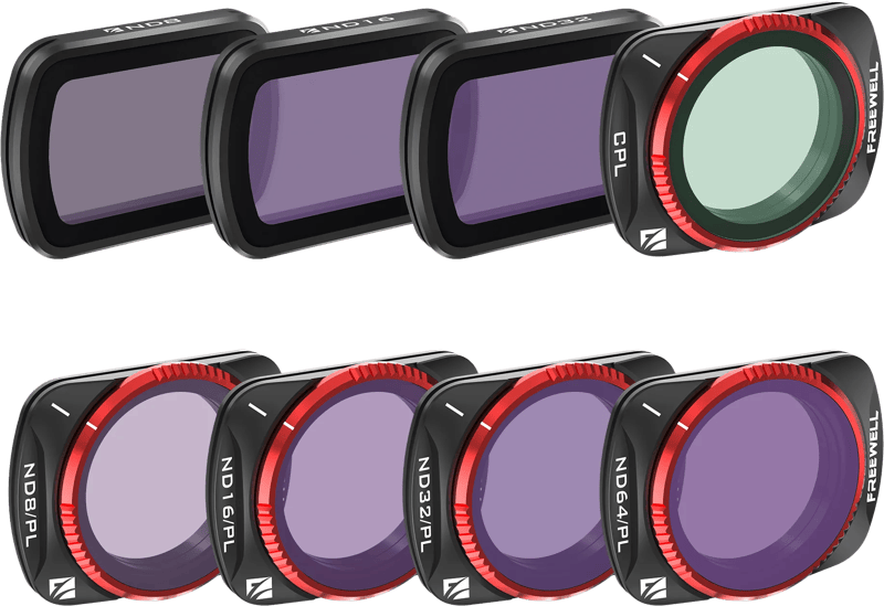Freewell DJI Osmo Pocket 3/4 Filters All Day 8 Pack