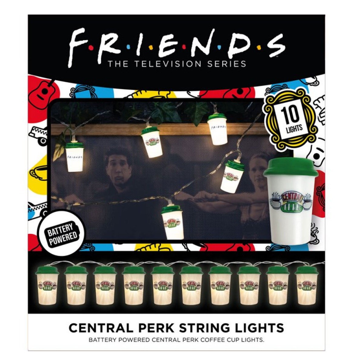 Friends: Lichtslinger Van Koffiekopjes In Dichte Doos | Friends - Central Perk