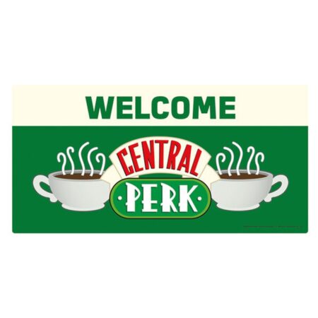 Friends Welcome To Central Perk Metalen Bord Met Reliëf - 60 x 30 cm | Friends - Central Perk