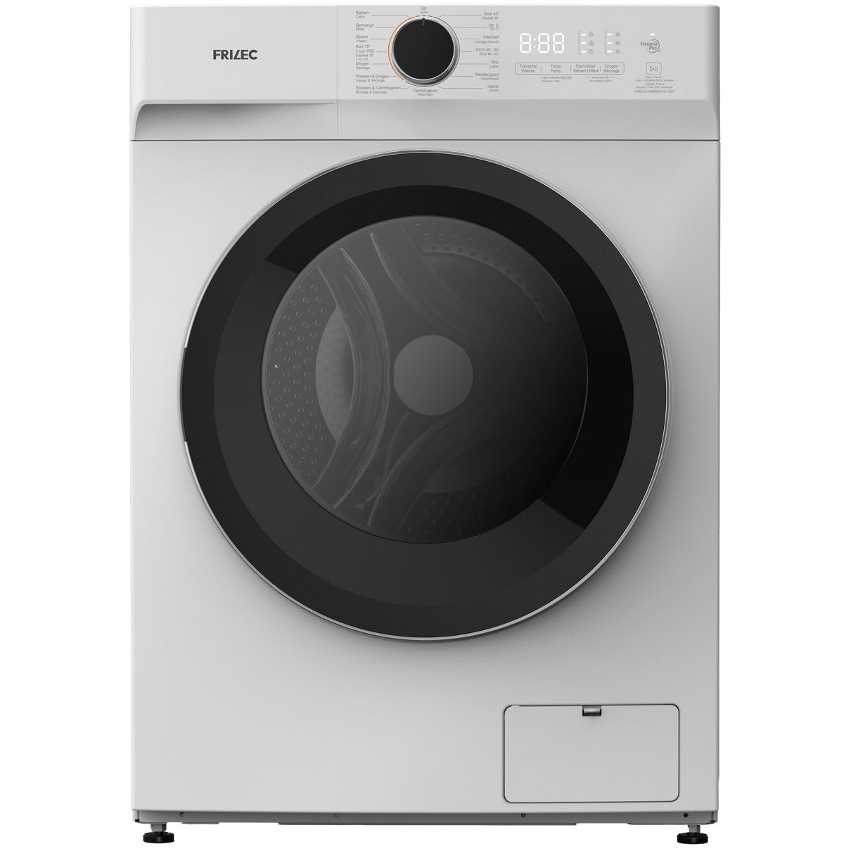 Frilec KOBLENZ8806WD-030 Was-droogcombinatie Wit | Frilec