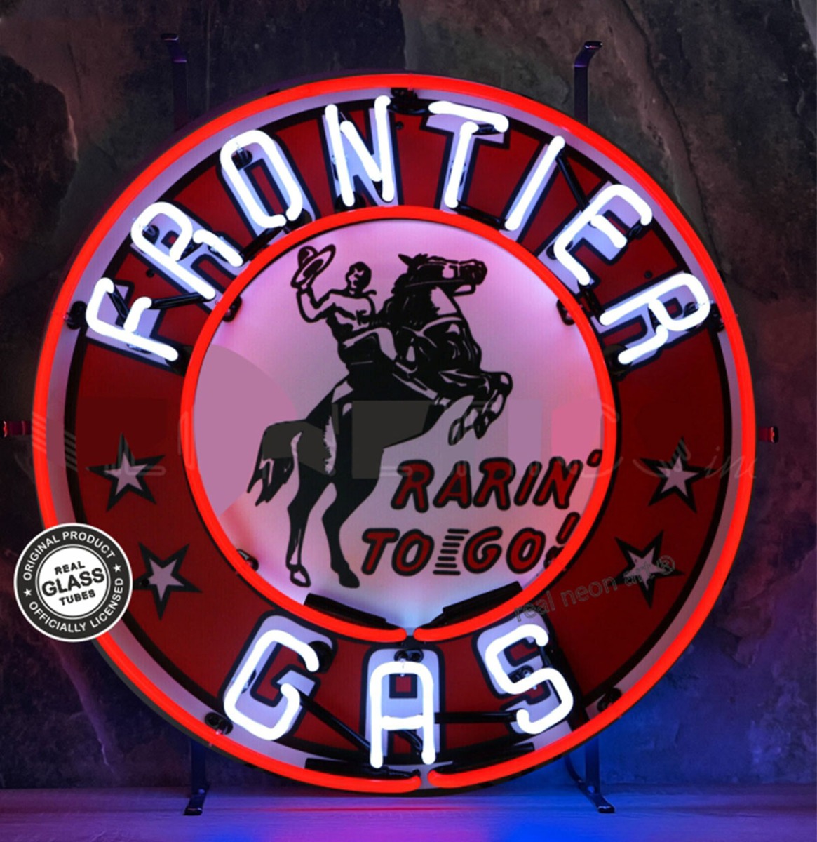 Frontier Gas Neon Verlichting 65 x 65 cm | Real Neon Art
