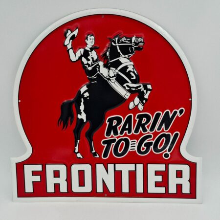 Frontier Rarin' To Go Metalen Bord - 39 x 39cm | Fiftiesstore