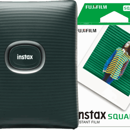 Fujifilm Instax Square Link Green + Fujifilm Instax Film Square WW1 (10 stuks)