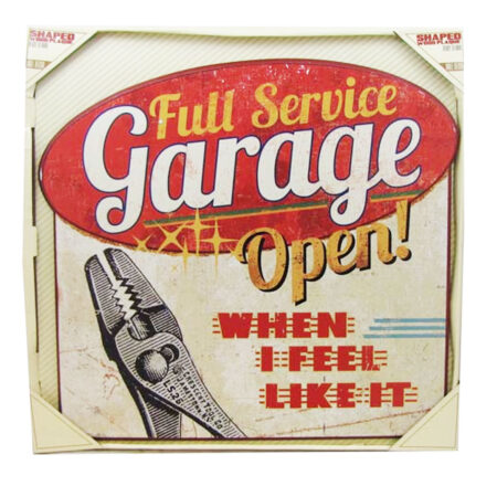 Full Service Garage Open! Houten Bord | 27% korting | Fiftiesstore