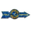 Full Service Lightning Gasoline Pijl Zwaar Metalen Bord - 80 x 28 cm | Fiftiesstore