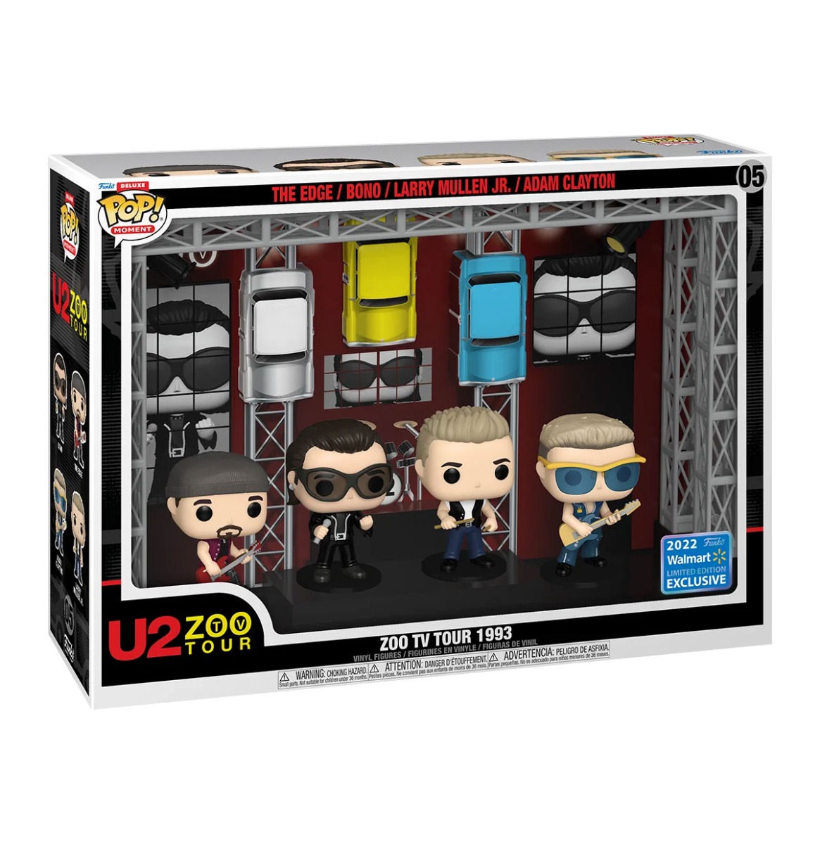 Funko Pop! Moment Deluxe: U2's Zoo TV Tour 1993 (2022 Gelimiteerde Editie Walmart Exclusief) - BESCHADIGDE DOOS | Funko
