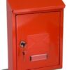 G2 G2 Avon wandbrievenbus staal - rood | G2