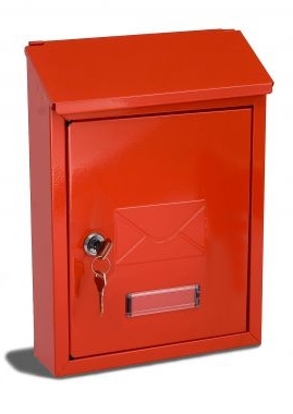 G2 G2 Avon wandbrievenbus staal - rood | G2