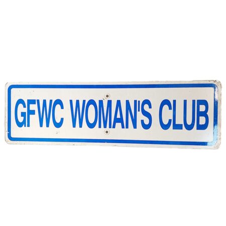GFWC Women's Club Straatbord - Origineel - 76 x 23 cm | The Dutch Pickers