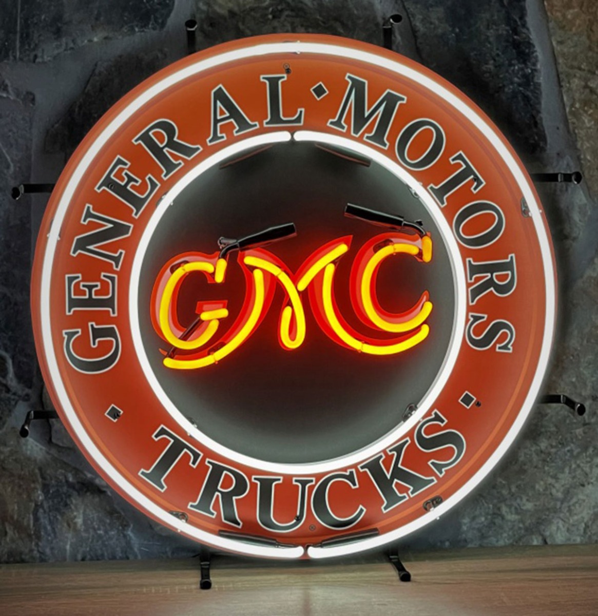 GMC General Motors Trucks Logo Neon Verlichting 60 cm - Oranje