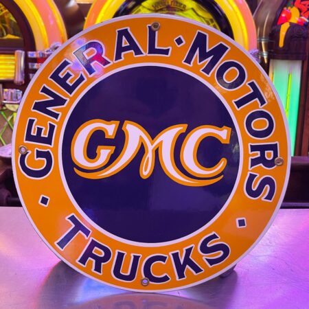 GMC Trucks Service Emaille Bord - NOS 1990s - Ø30cm | The Dutch Pickers