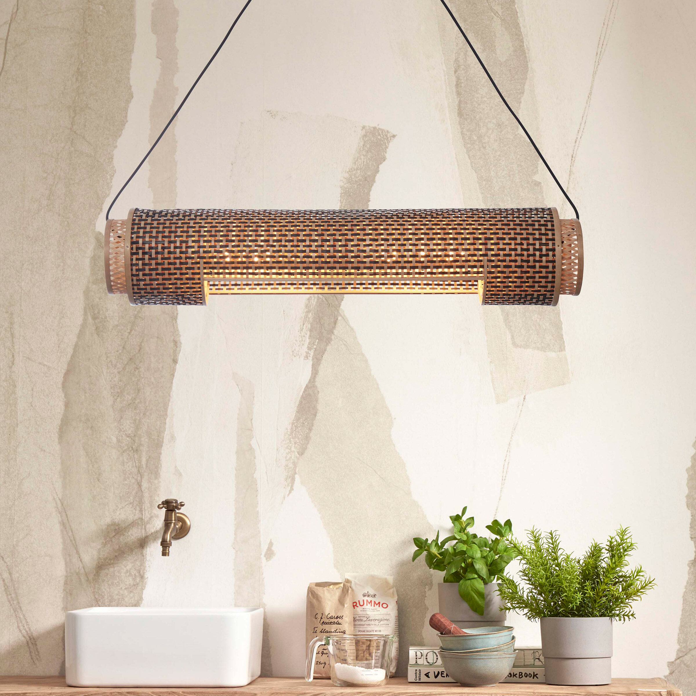 GOOD&MOJO Hanglamp 'Bhutan' Bamboe