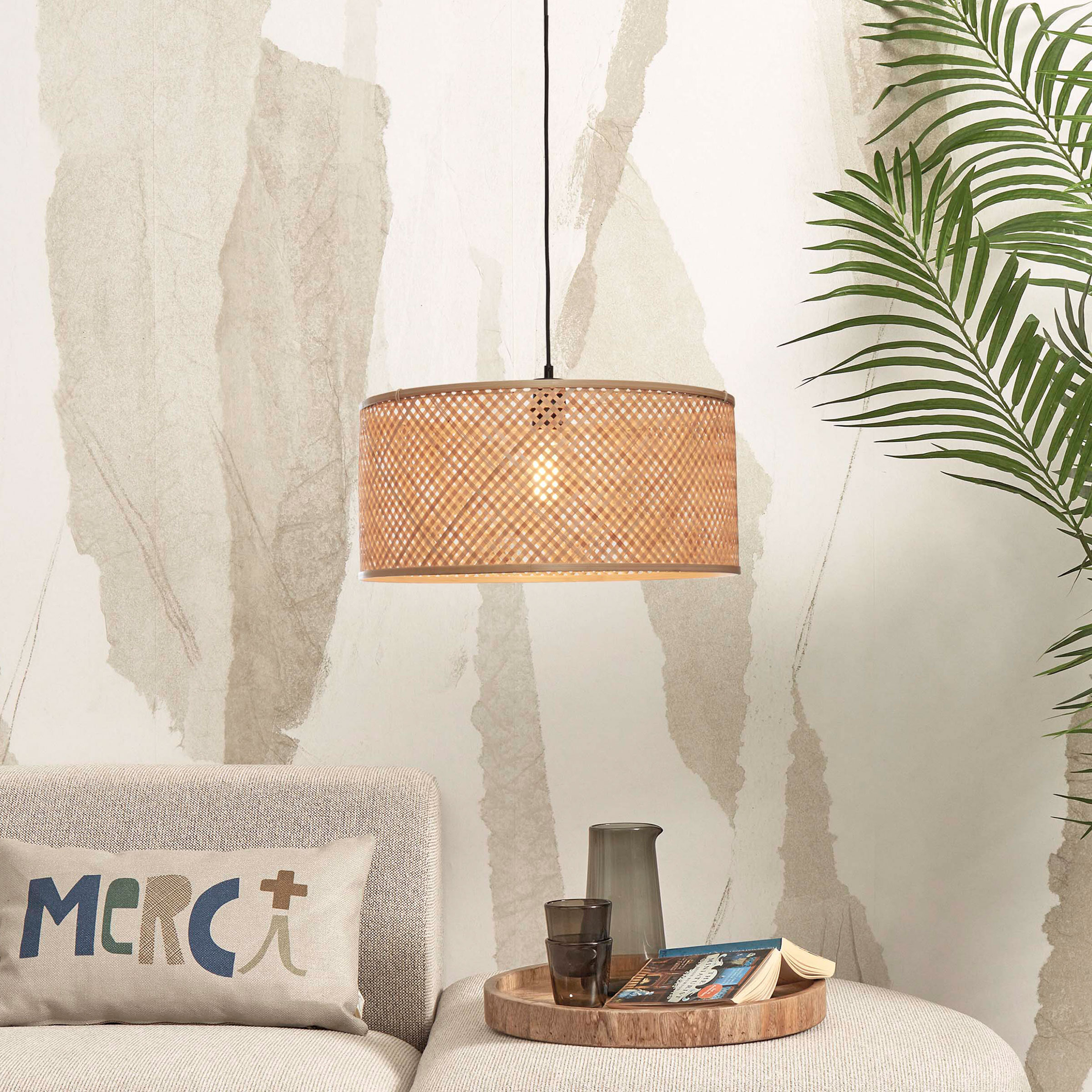 GOOD&MOJO Hanglamp 'Java' Bamboe