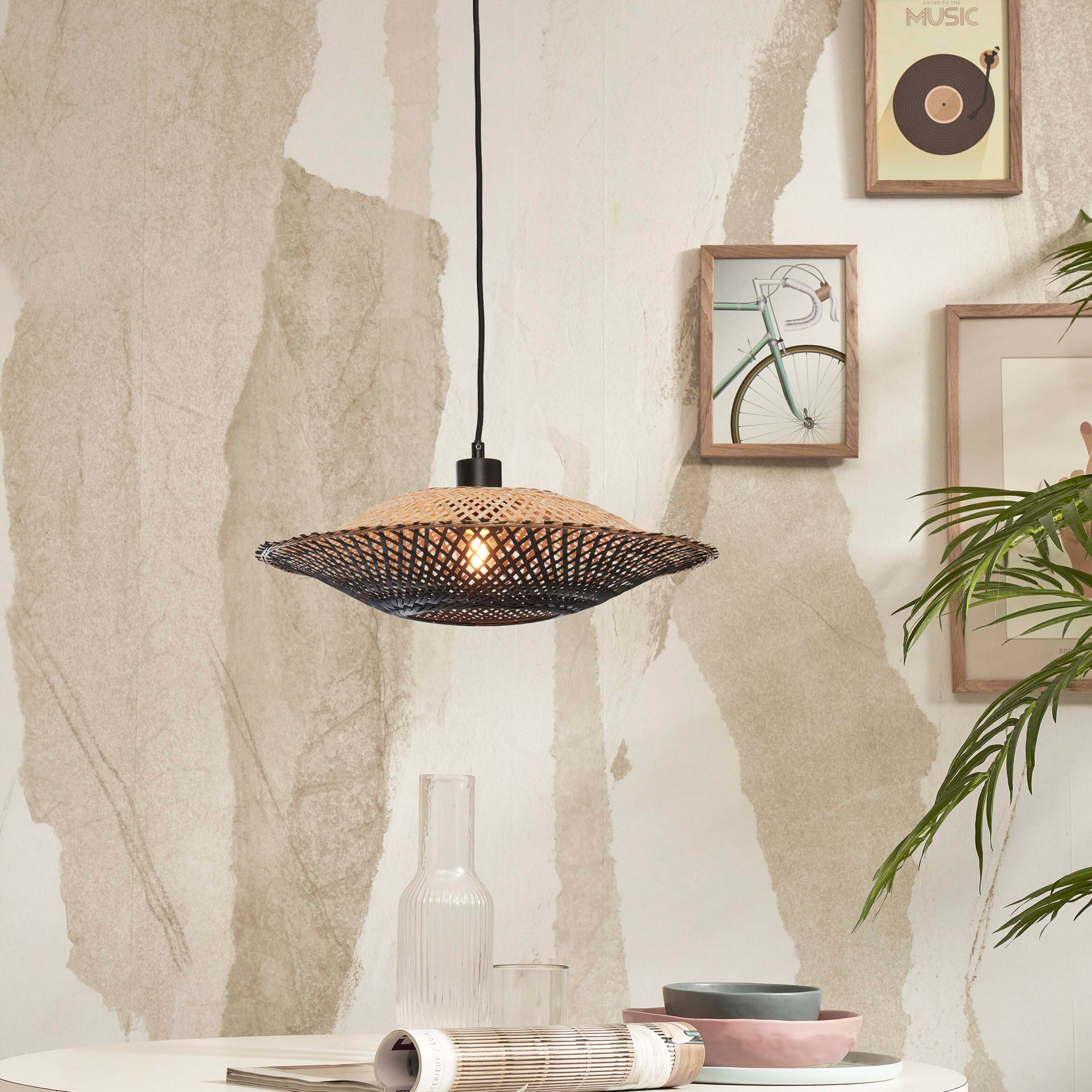 GOOD&MOJO Hanglamp 'Kalimantan' Bamboe