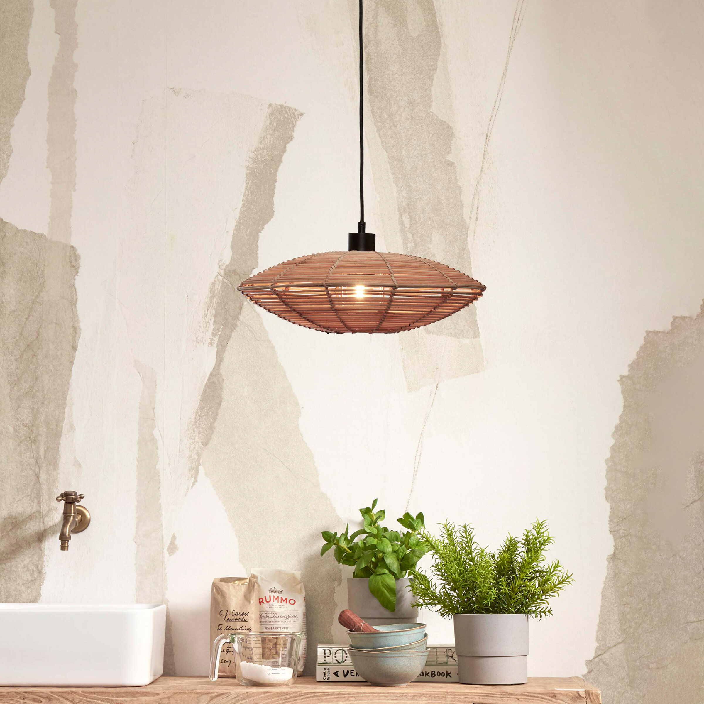 GOOD&MOJO Hanglamp 'Tanami' Rotan