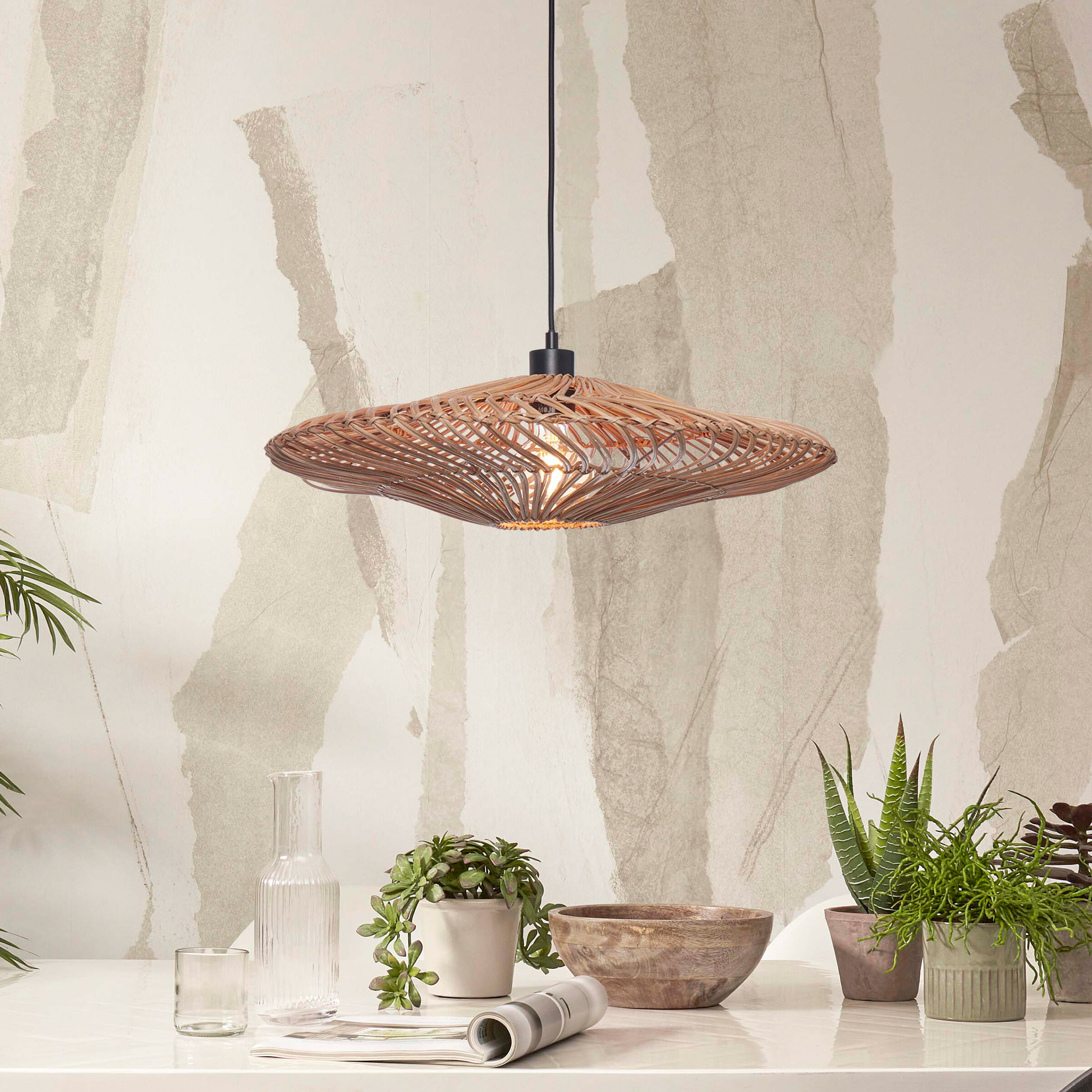 GOOD&MOJO Hanglamp 'Zanzibar' Rotan