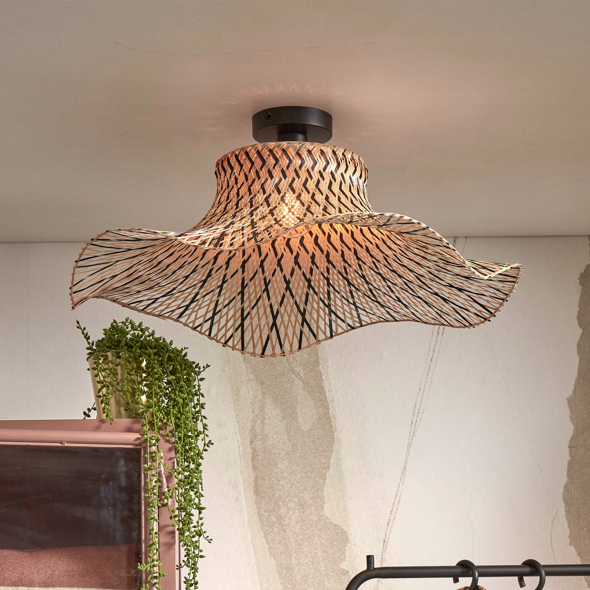 GOOD&MOJO Plafondlamp 'Ibiza' Bamboe