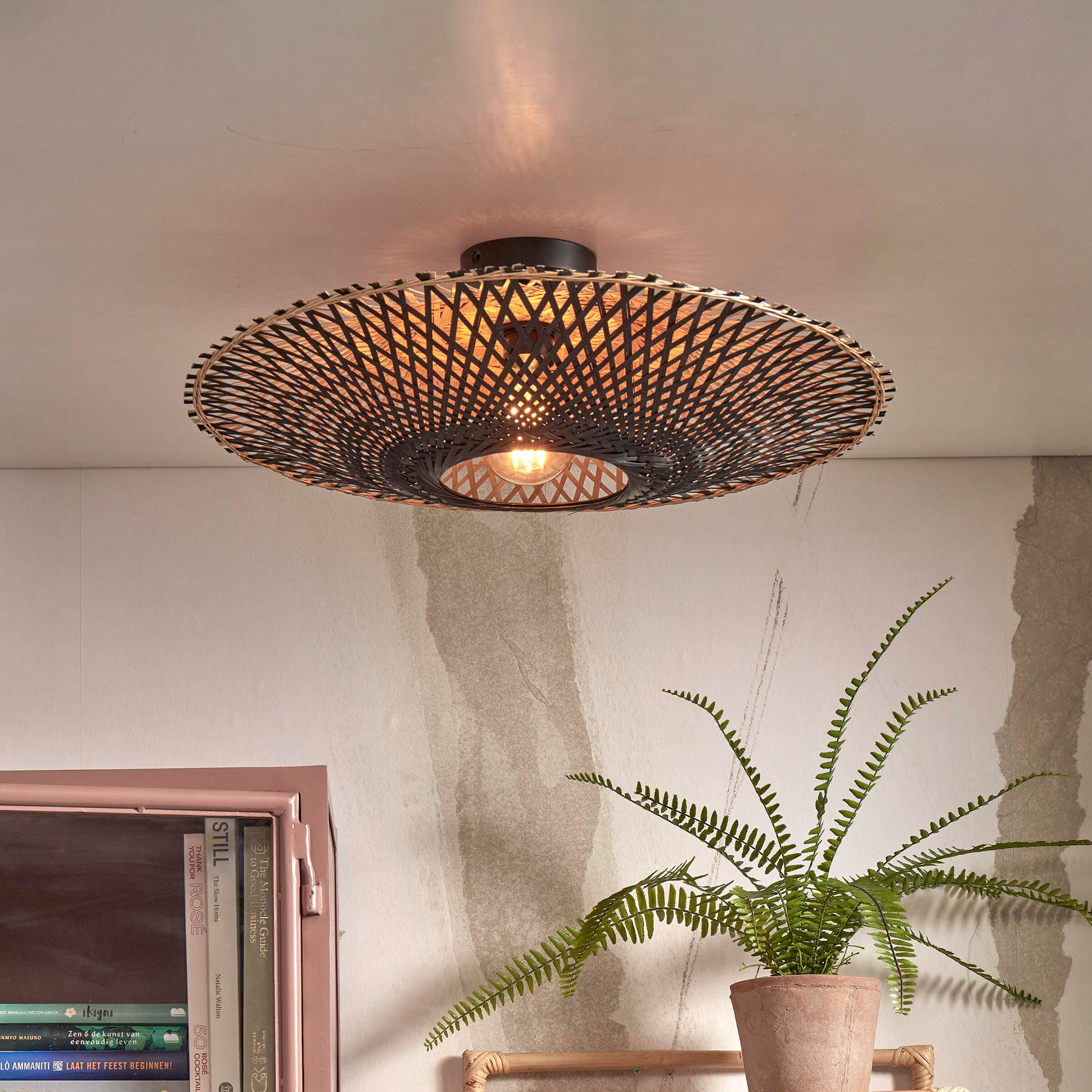 GOOD&MOJO Plafondlamp 'Kalimantan' Bamboe