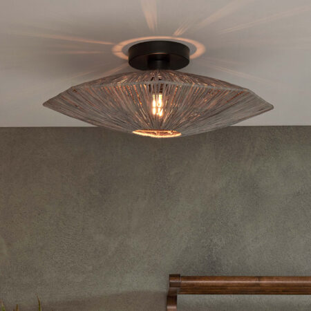 GOOD&MOJO Plafondlamp 'Panama' Raffia