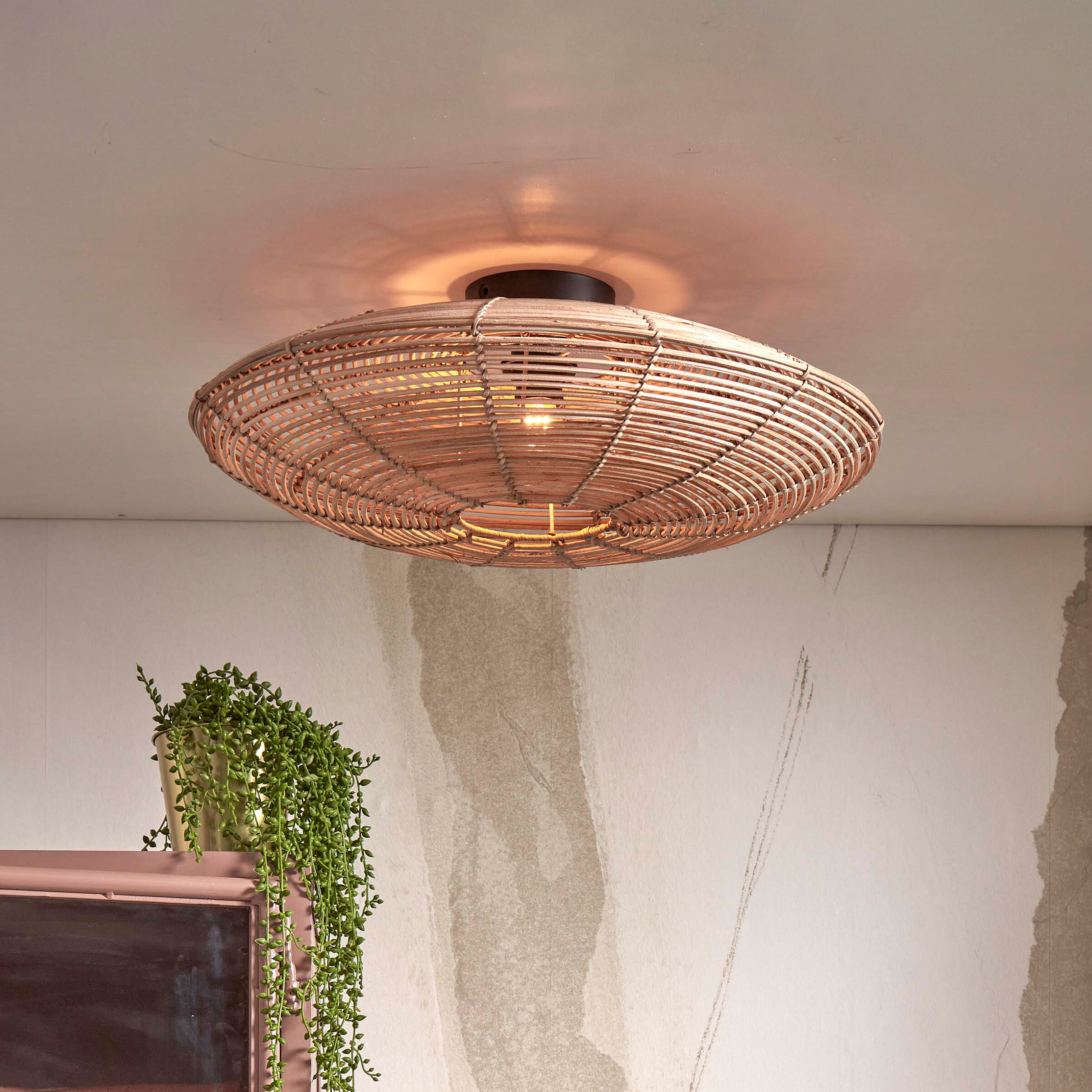 GOOD&MOJO Plafondlamp 'Tanami' Rotan
