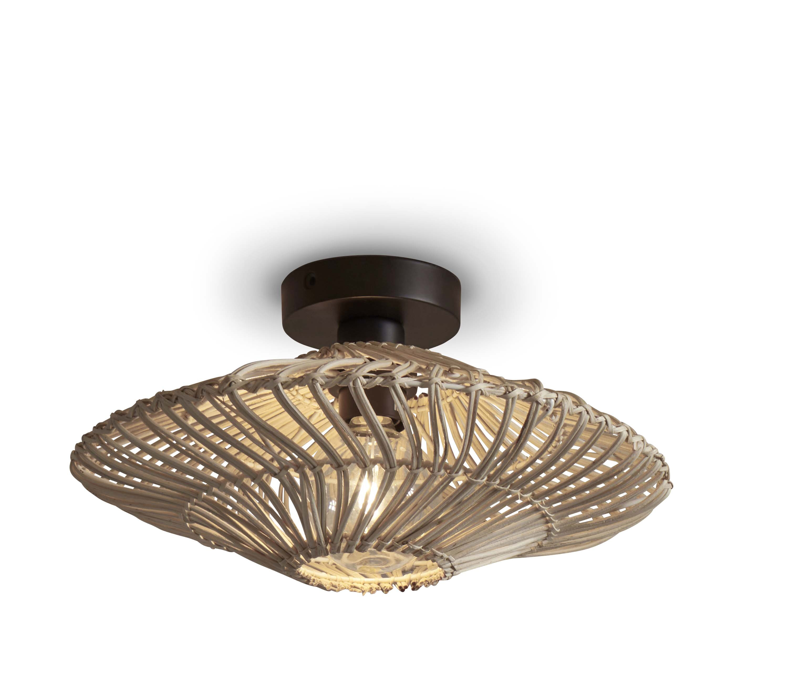 GOOD&MOJO Plafondlamp 'Zanzibar' Rotan