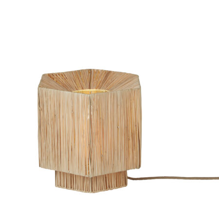 GOOD&MOJO Tafellamp 'Panama' Raffia