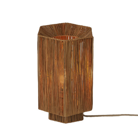 GOOD&MOJO Tafellamp 'Panama' Raffia