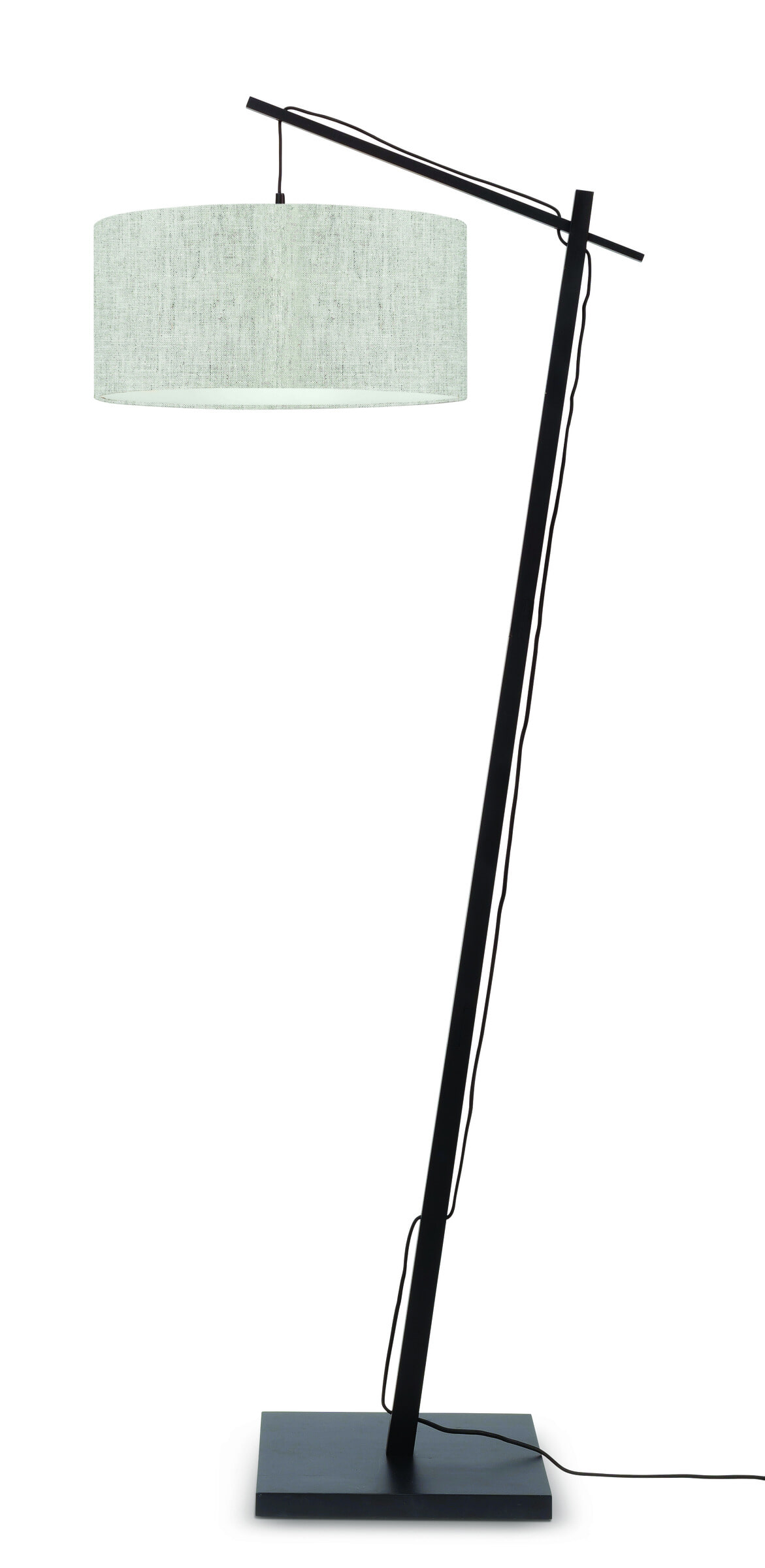 GOOD&MOJO Vloerlamp 'Andes' Bamboe en Eco linnen