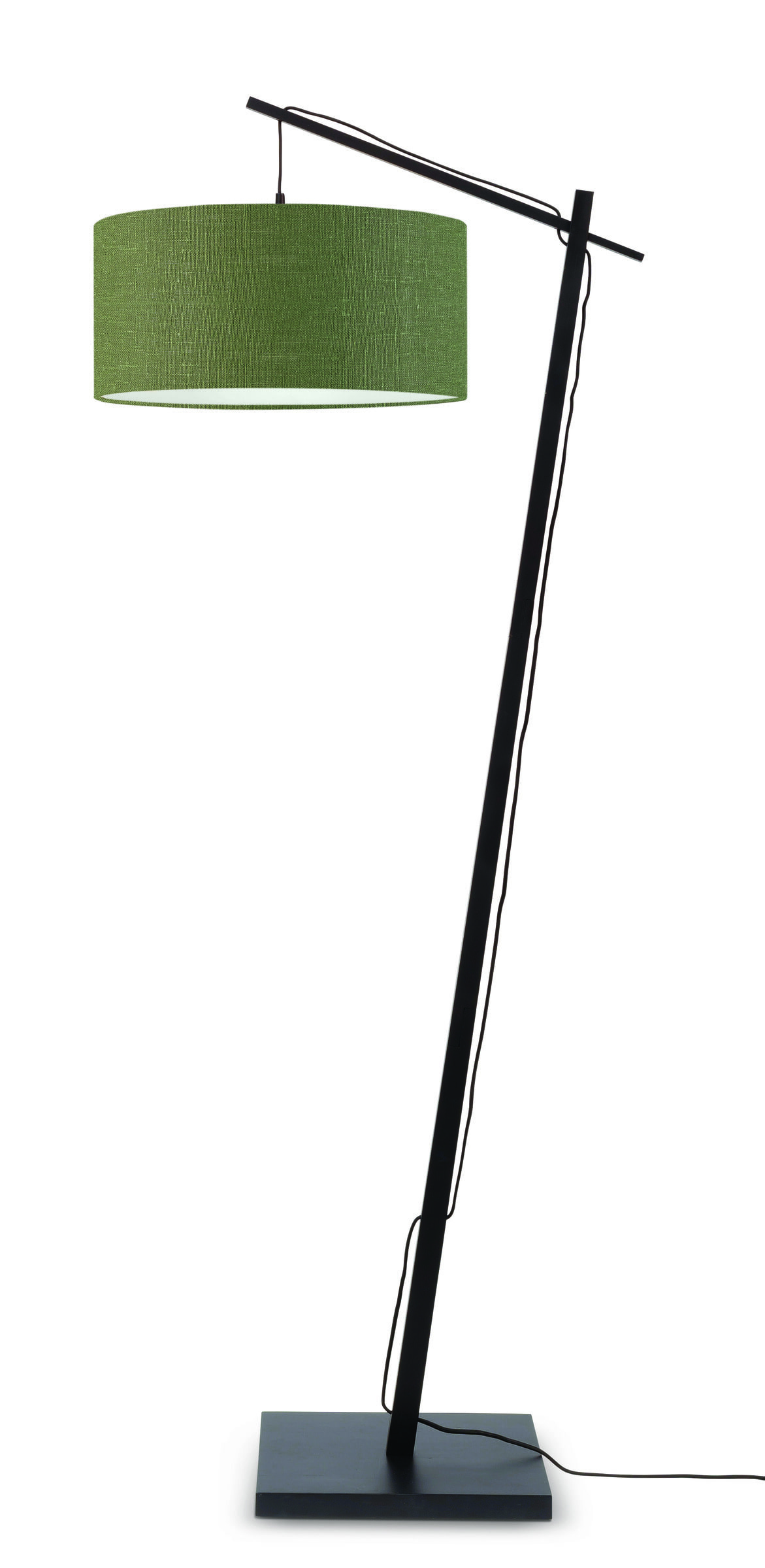 GOOD&MOJO Vloerlamp 'Andes' Bamboe en Eco linnen