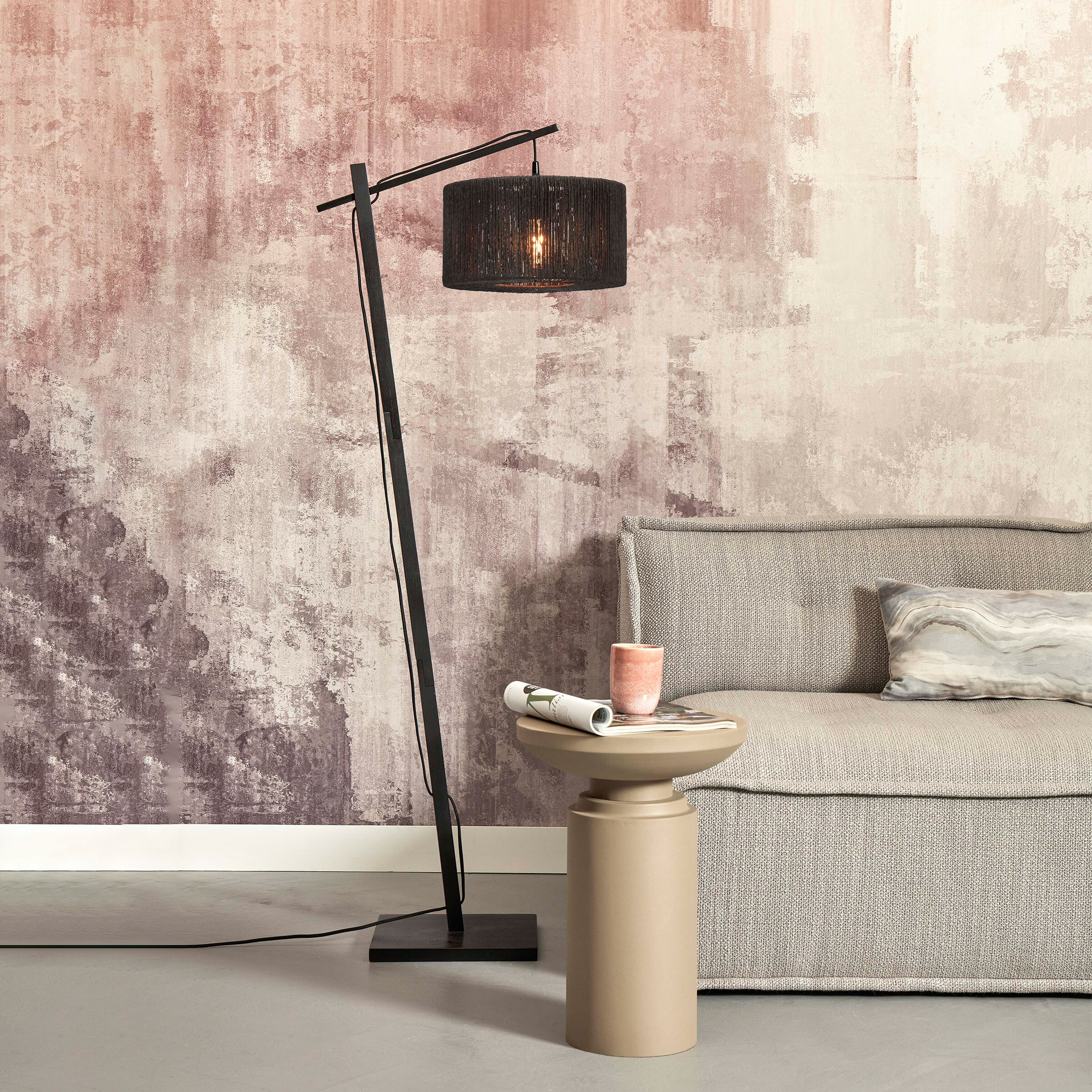 GOOD&MOJO Vloerlamp 'Iguazu' Bamboe en jute