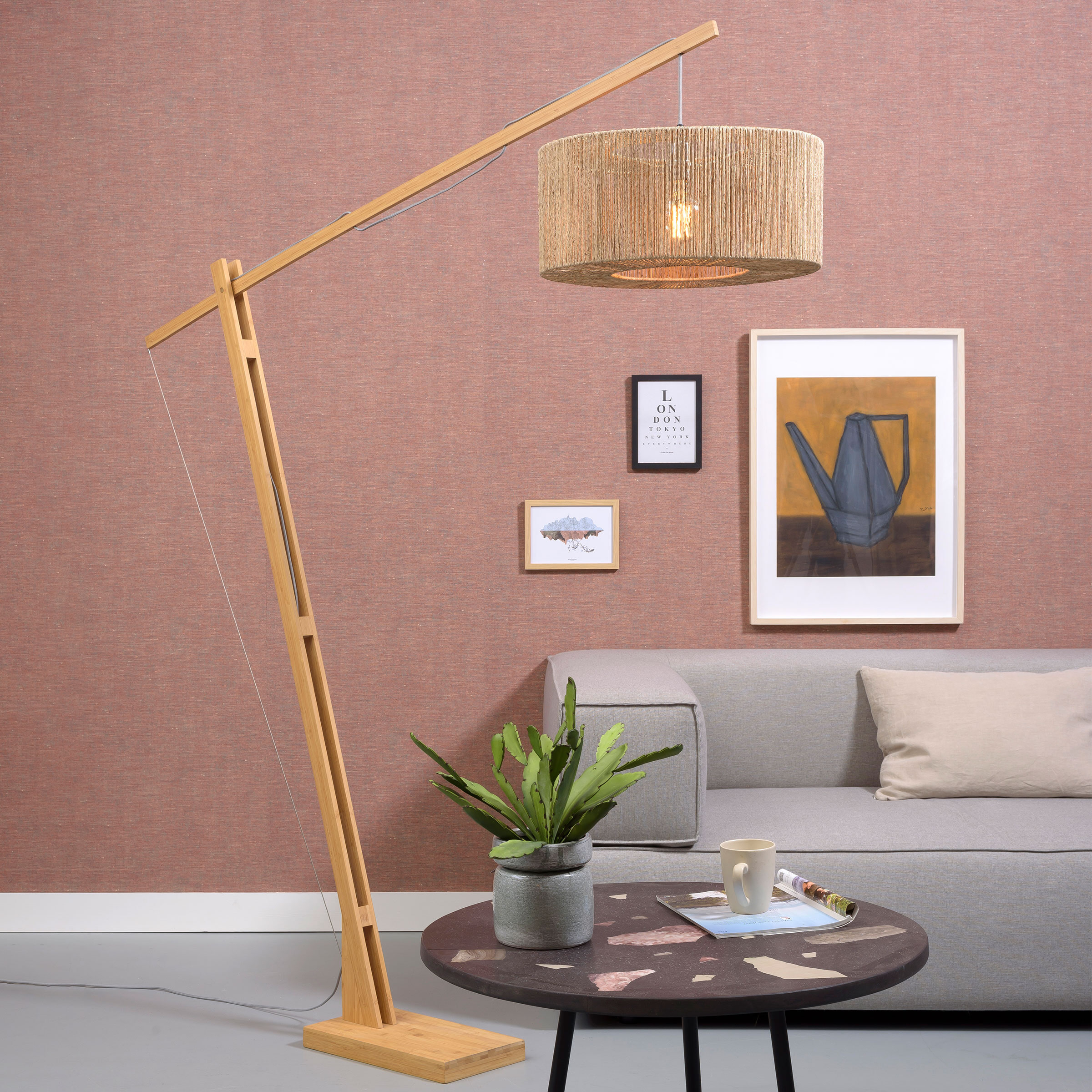 GOOD&MOJO Vloerlamp 'Iguazu' Jute