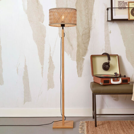 GOOD&MOJO Vloerlamp 'Java' Bamboe