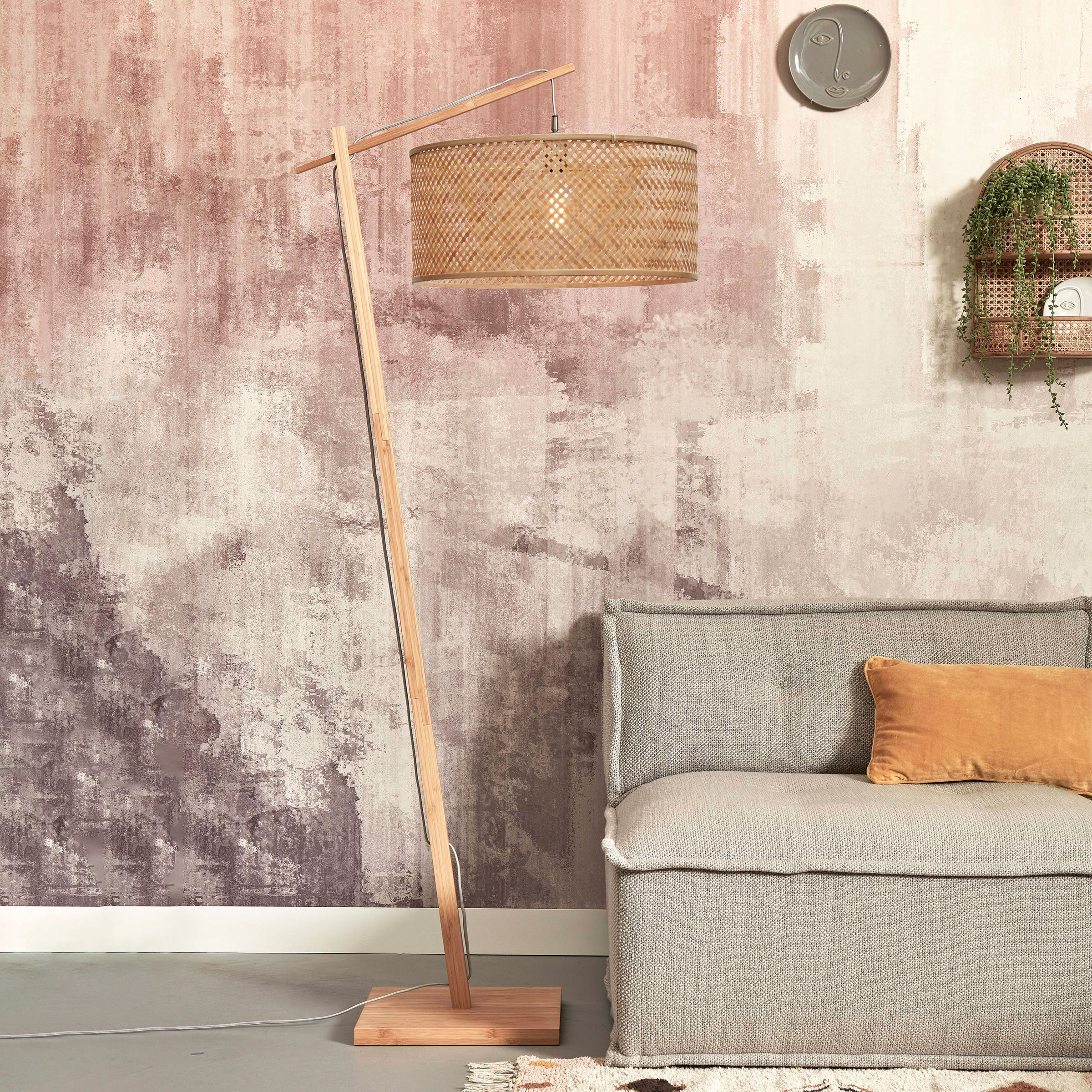 GOOD&MOJO Vloerlamp 'Java' Bamboe
