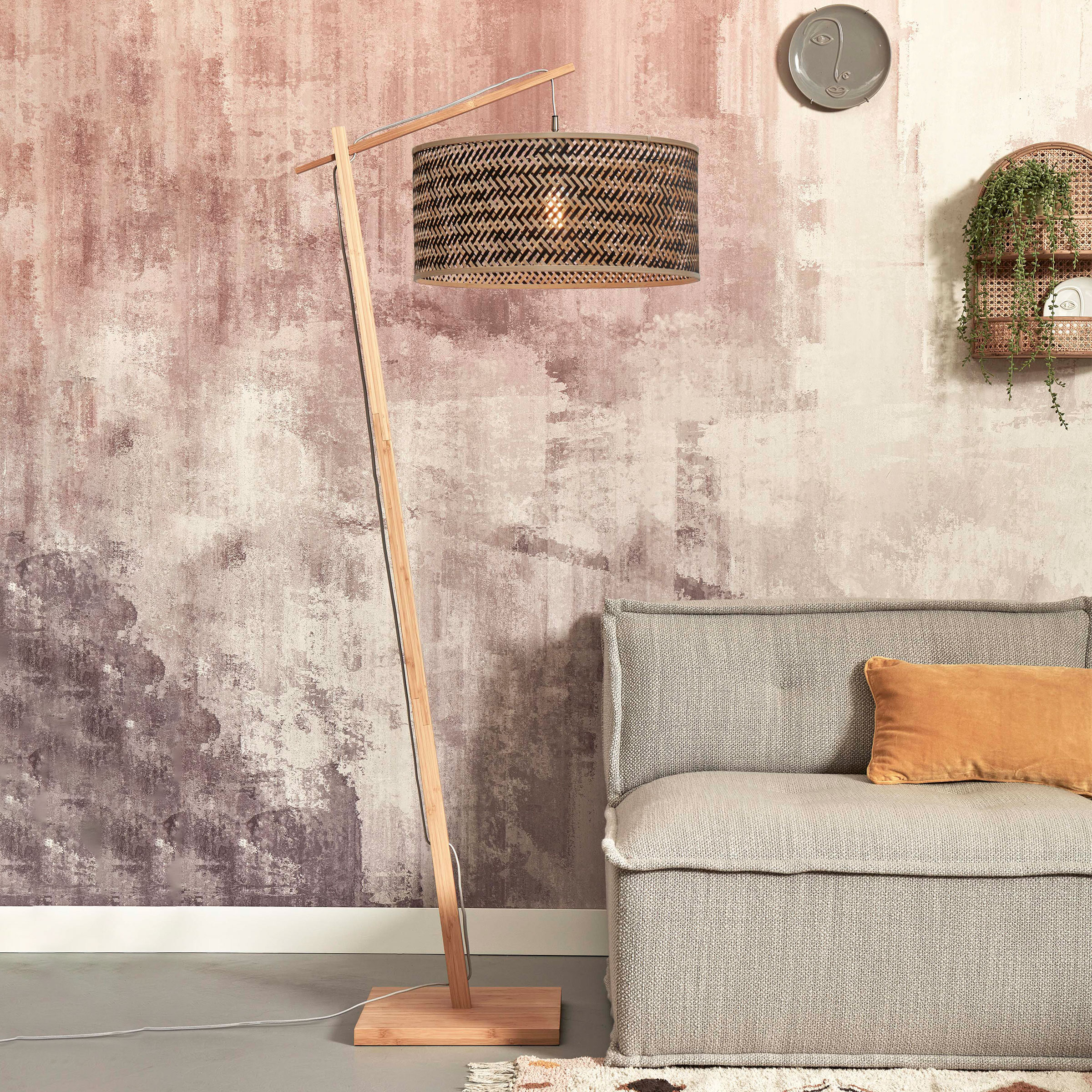 GOOD&MOJO Vloerlamp 'Java' Bamboe