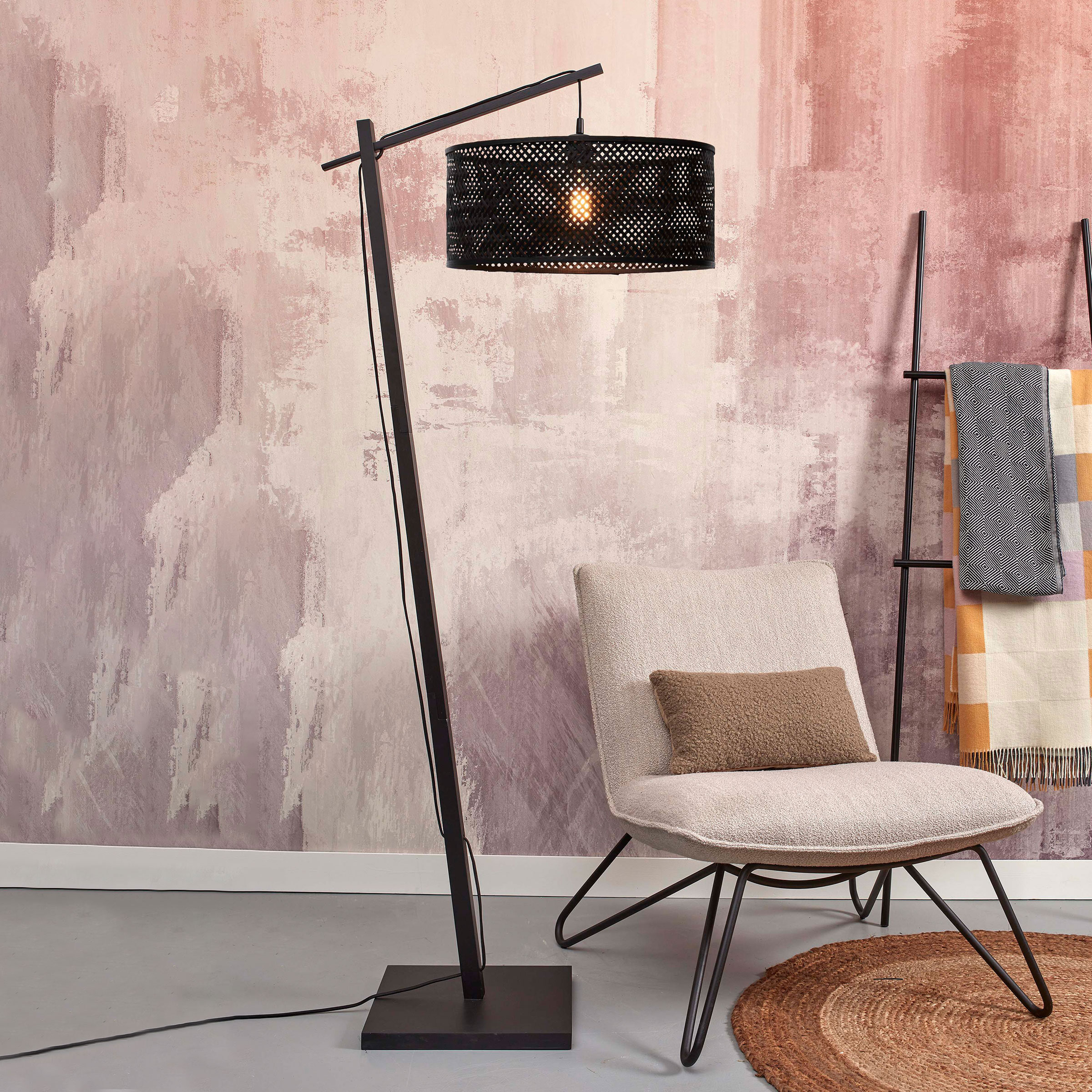 GOOD&MOJO Vloerlamp 'Java' Bamboe