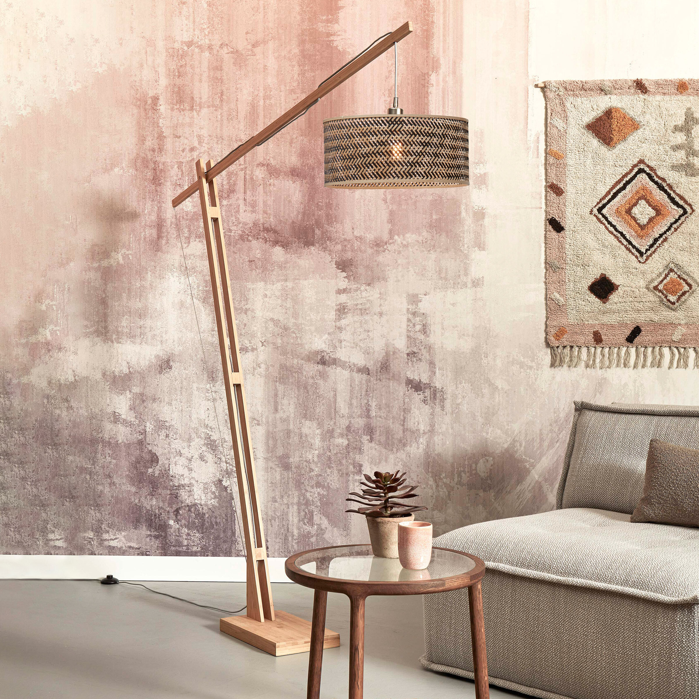GOOD&MOJO Vloerlamp 'Java' Bamboe