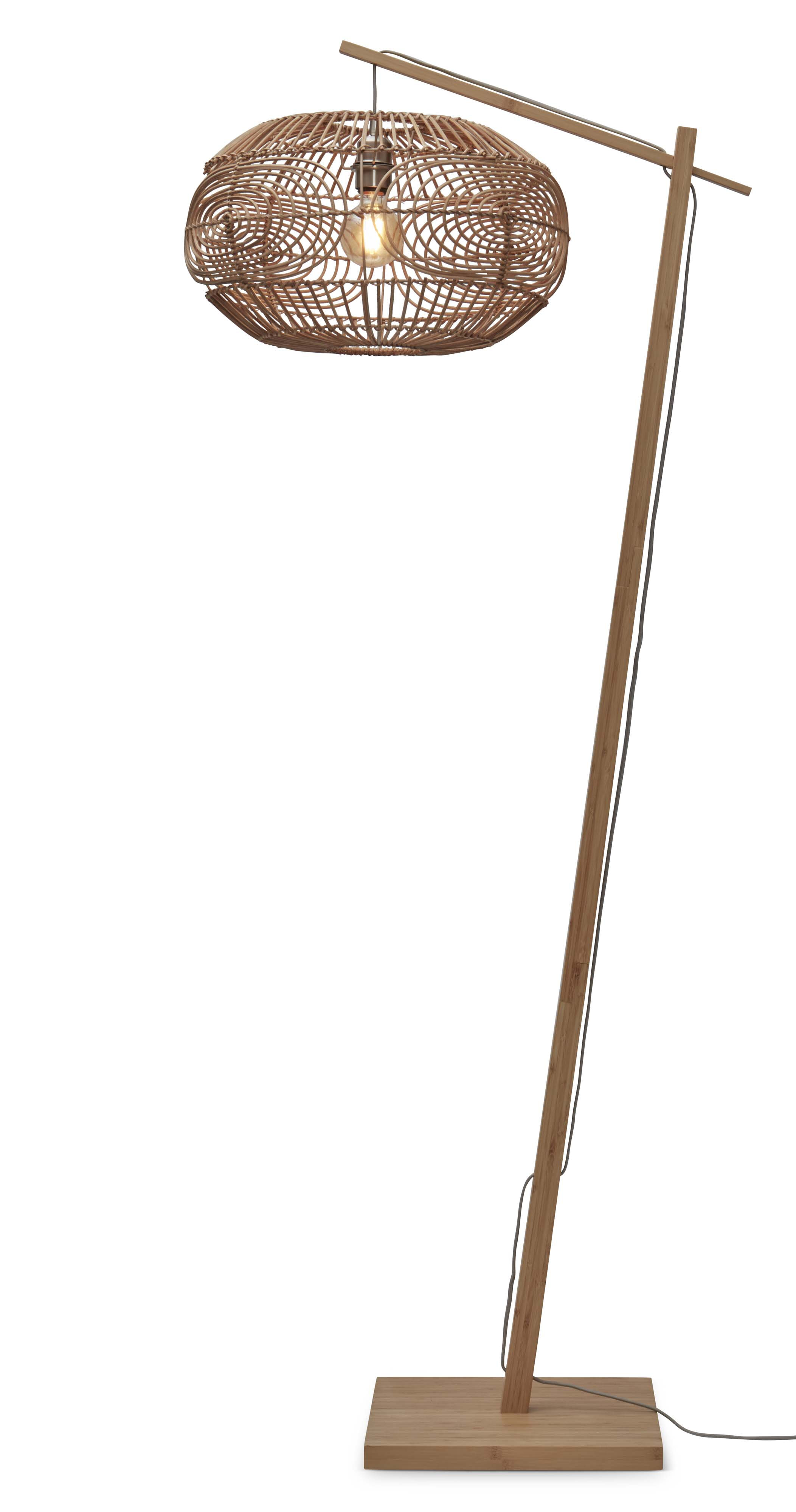 GOOD&MOJO Vloerlamp 'Madeira' Bamboe en rotan