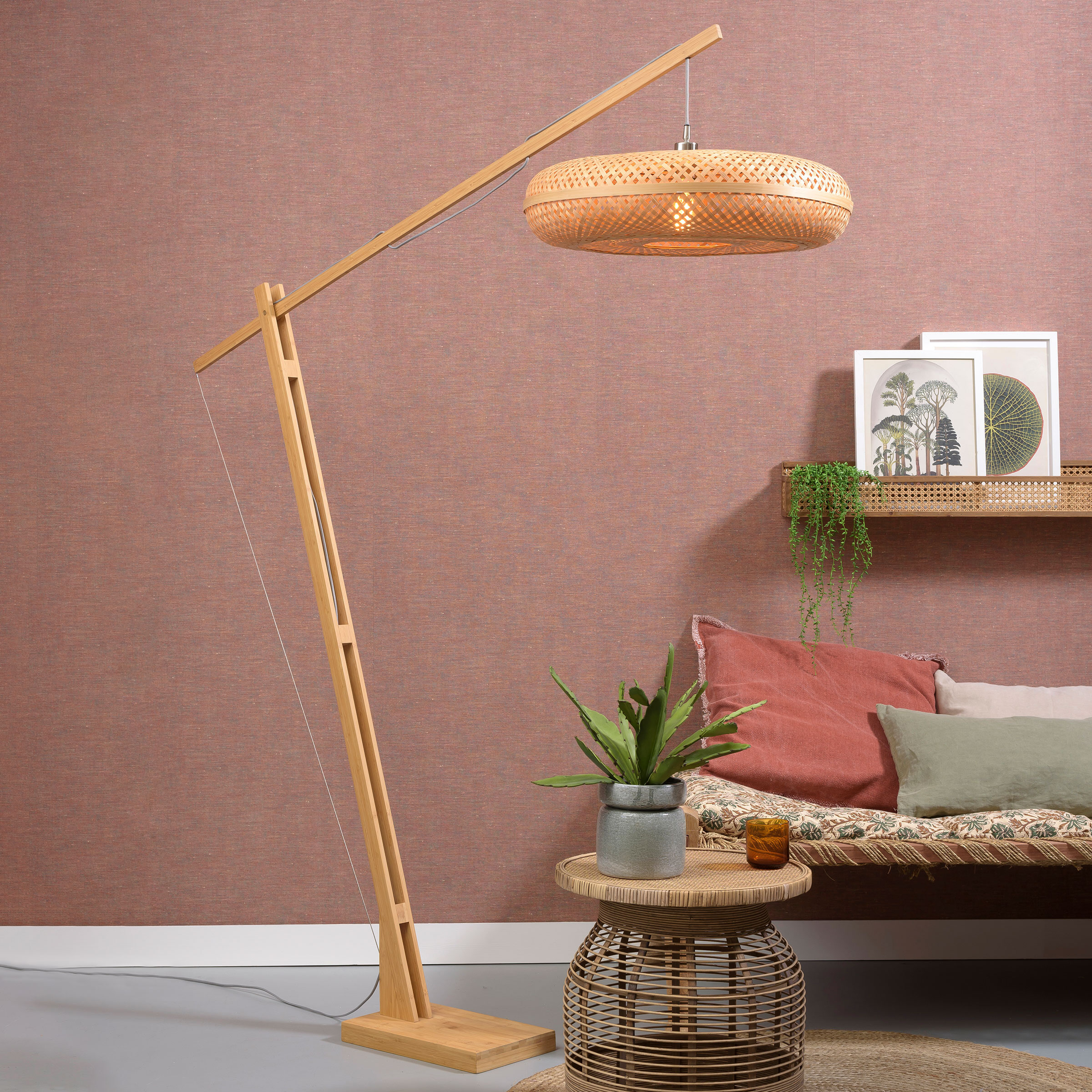 GOOD&MOJO Vloerlamp 'Palawan' Bamboe