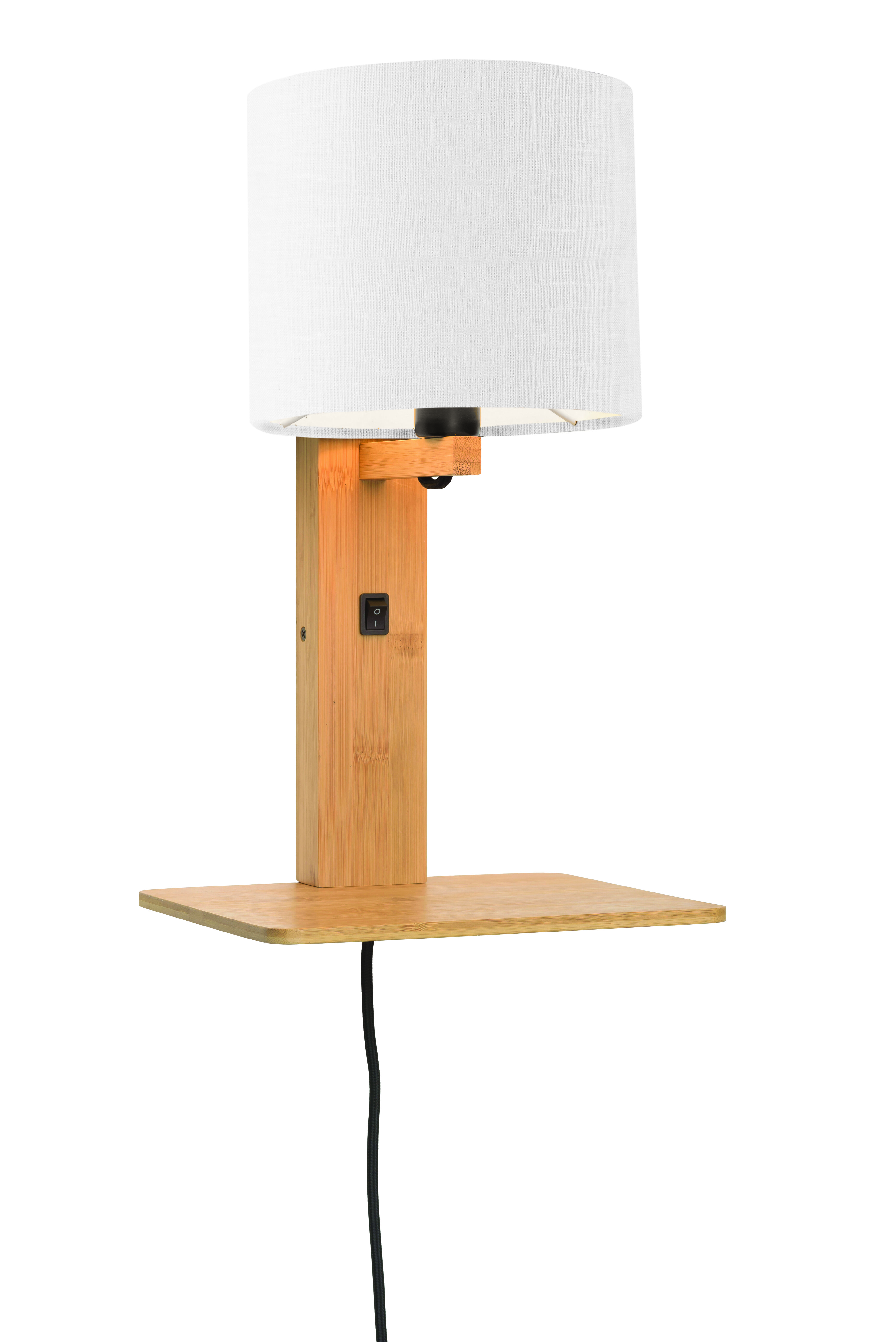 GOOD&MOJO Wandlamp 'Andes' Bamboe en Eco linnen