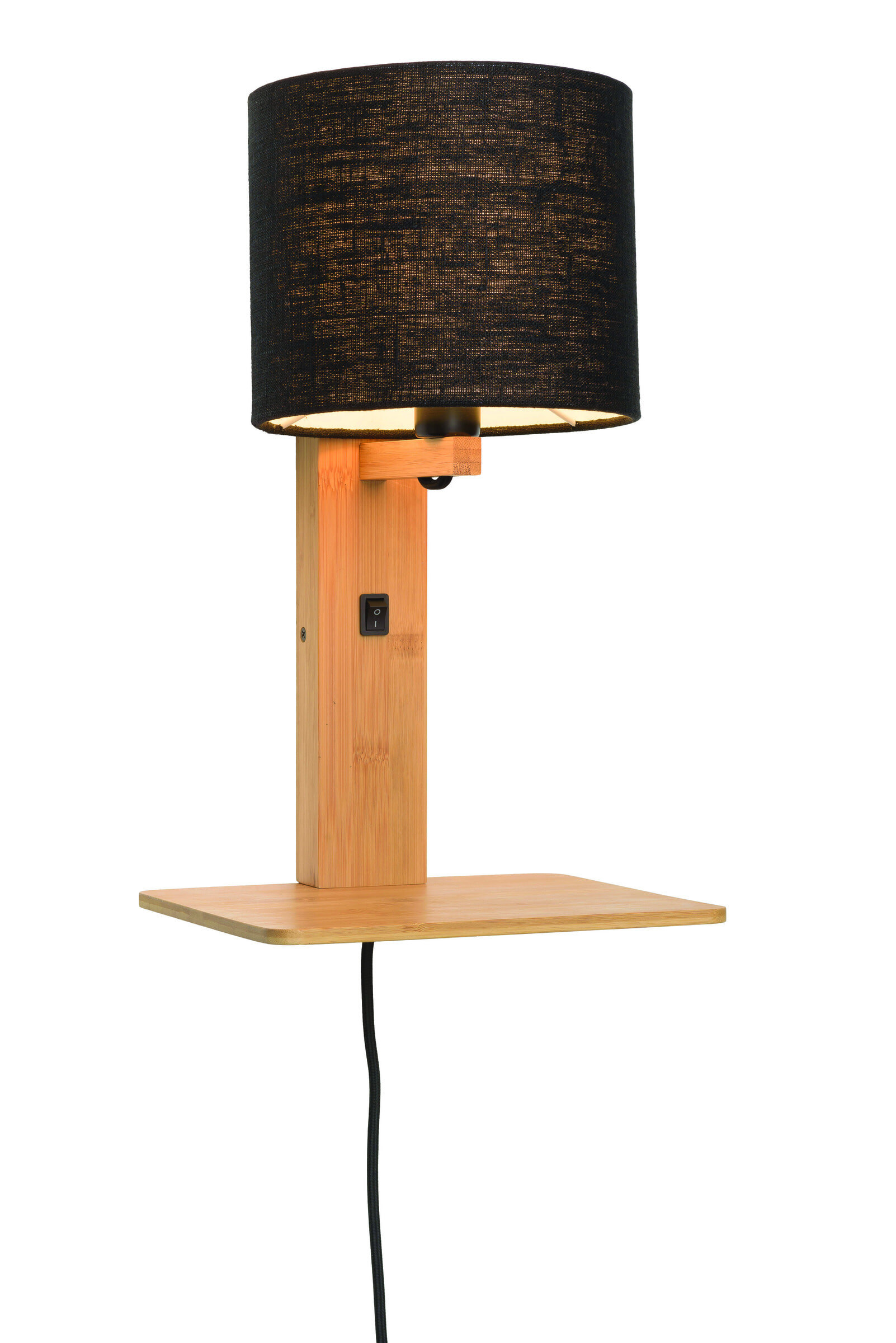 GOOD&MOJO Wandlamp 'Andes' Bamboe en Eco linnen