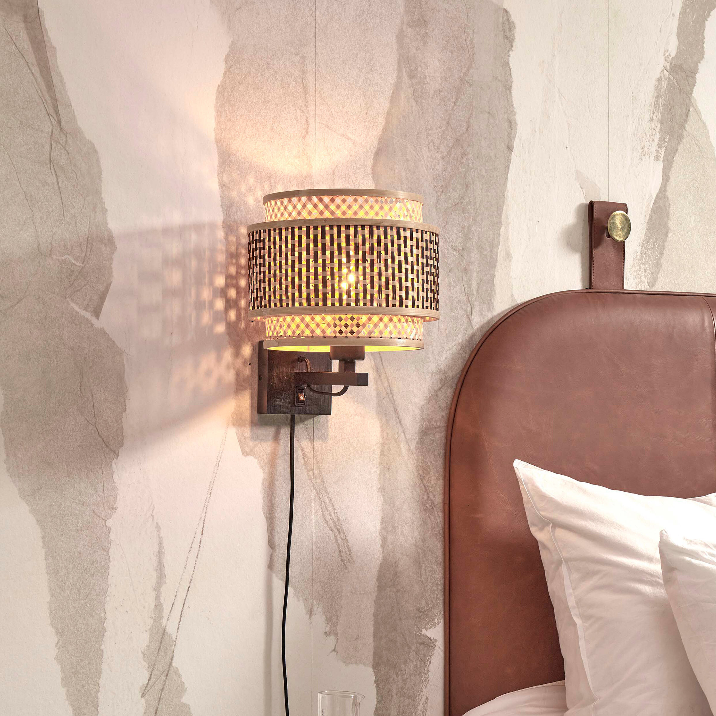 GOOD&MOJO Wandlamp 'Bhutan' Bamboe